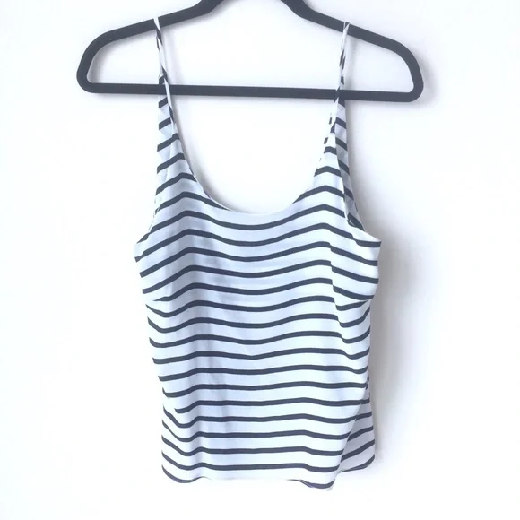 Silk B&W stripe camisole - Picture 1 of 6